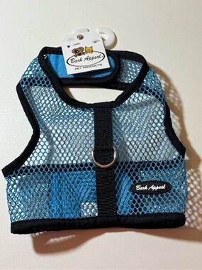 Blue Mesh Pet Harness-Medium
